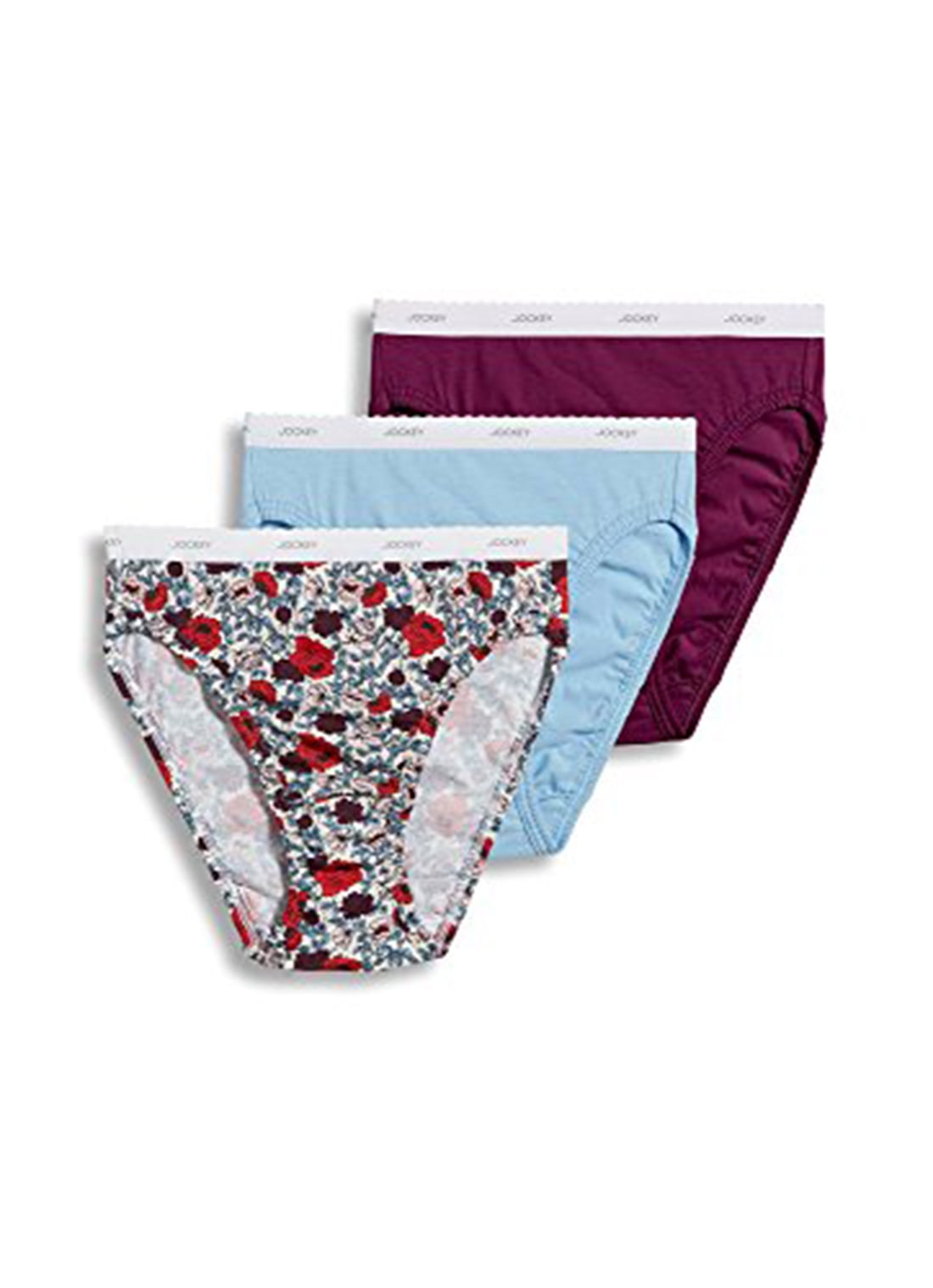 Jockey Jockey Women's Underwear French Cut 3 Pack, Glacier/Holiday