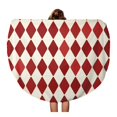 thumbnail image 1 of LADDKA 60 inch Round Beach Towel Blanket Pink Circus Retro Red Harlequin Beige Pattern Vintage Old Travel Circle Circular Towels Mat Tapestry Beach Throw, 1 of 2