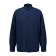 thumbnail image 3 of AZoiNM Men's Slim Fit Business Long Sleeve Shirt Wrinkle-Free Moisture Wicking Polyester, 3 of 10