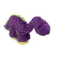 thumbnail image 2 of goDog Dinos Bruto Squeaky Plush Dog Toy, Chew Guard Technology, Purple, Large, 2 of 12