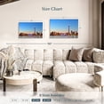 thumbnail image 4 of Elephant Stock Toronto Wall Art - Horizontal Canvas Wall Art - Living Room Wall Decor - Places Canvas - Blue And Orange Decor - 30" x 20", 4 of 8