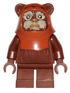 Star Wars Wicket (Ewok) with Tan Face Paint Pattern Minifigure - Walmart.com