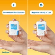 Lactrase Tablet Dispenser – #1 Lactase Brand in German Pharmacies – Strong 6,000 FCC Lactase Units – 60 Fast-Acting Pills for Lactose Intolerance – Enjoy Dairy Again