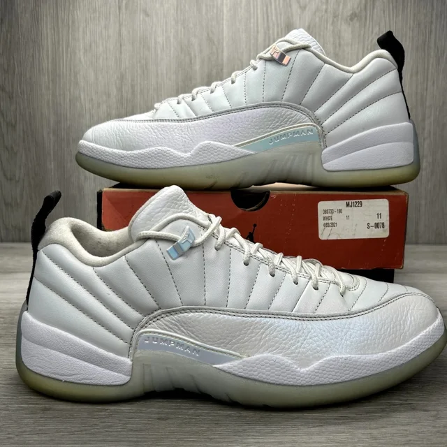 Ni - ke Ni - ke Air Jordan 12 Retro Low Easter White Mens 11 DB0733-190 Shoes Sneakers OG