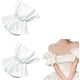 thumbnail image 1 of Mangas abullonadas desmontables de poliéster blanco para novia. Mangas abullonadas desmontables para vestido de novia. Accesorios nupciales. 30,5 x 25,4 x 5 cm., 1 of 6