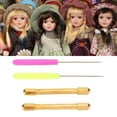 thumbnail image 1 of Doll Hair Root Holder Tools, Alloy Handles Comfortable Grip Doll Hair Rooting DIY Making Kit With 2 Awls For DIY Lover For Home, 1 of 8