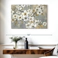 thumbnail image 3 of Elephant Stock Golden Garden Wall Art - Horizontal Canvas Wall Art - Living Room Wall Decor - Floral And Botanical Canvas - Gray And Beige Decor By Nan - 39" x 26", 3 of 8