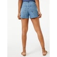 thumbnail image 5 of Free Assembly Women's 90's Cut Off Denim Shorts, 5 of 5