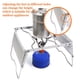 thumbnail image 5 of Ahumador de mesa de acero inoxidable con parrilla de barbacoa de carbón plegable portátil | Parrilla de playa de picnic para acampar al aire libre de altura ajustable | Ligero y compacto con bolsa, 5 of 8