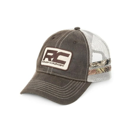 Rough Country Hat | Mesh | Rough Country Patch | Brown/Camo - 84121