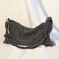 thumbnail image 3 of Rhinestone Handbag for Women Chic Evening Handbag Shiny Purse for Travel Vacation 2023, Black, 3 of 4