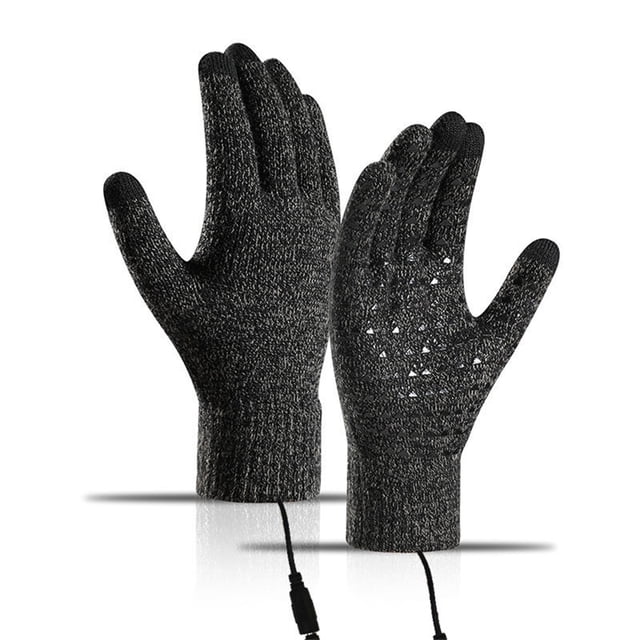 Gants Mitaines Gants Chauffants USB Gants Chauffants d'Hiver Gants Tactiles d'Hiver Température Réglable Chauffe-Mains Gants pour Hommes Femmes Gants Mitaines