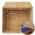 thumbnail image 6 of Casafield Rolling Filing Cabinet, Natural - Water Hyacinth Hanging File Folder Organizer, Home Office Storage, 6 of 7