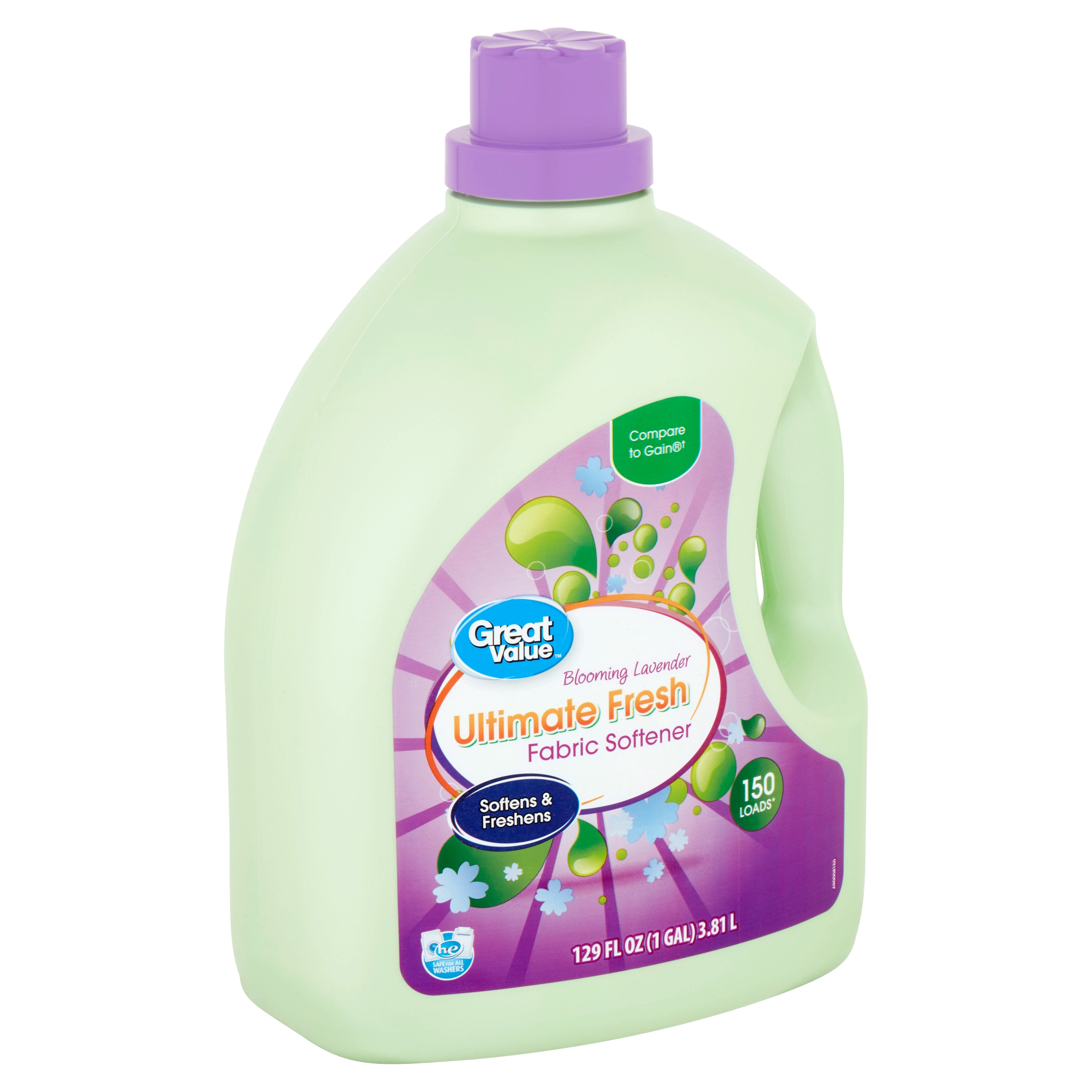 Great Value Ultimate Fresh Blooming Lavender Fabric Softener, 150 loads