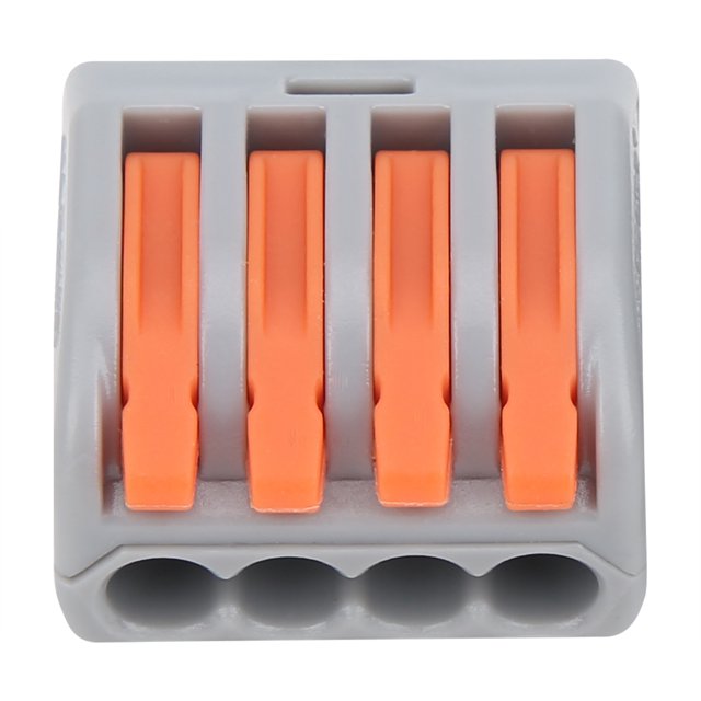 Connectors 50Pcs Push Wire Wiring Connector Mini Fast Compact Connect Terminal Blocks Paralleler