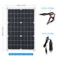 thumbnail image 3 of Yeacher 40W Monocrystalline Solar Panel Off Grid High Efficiency Module IP65 Water Resistant for Home RV Car Boat Electronic Device, 3 of 8