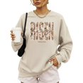 thumbnail image 2 of Ink-Printed Pearls He Is Risen Christian Sweatshirt for Women - Floral Easter Pullover Sand Sweatshirt Adult X-Large, 2 of 7
