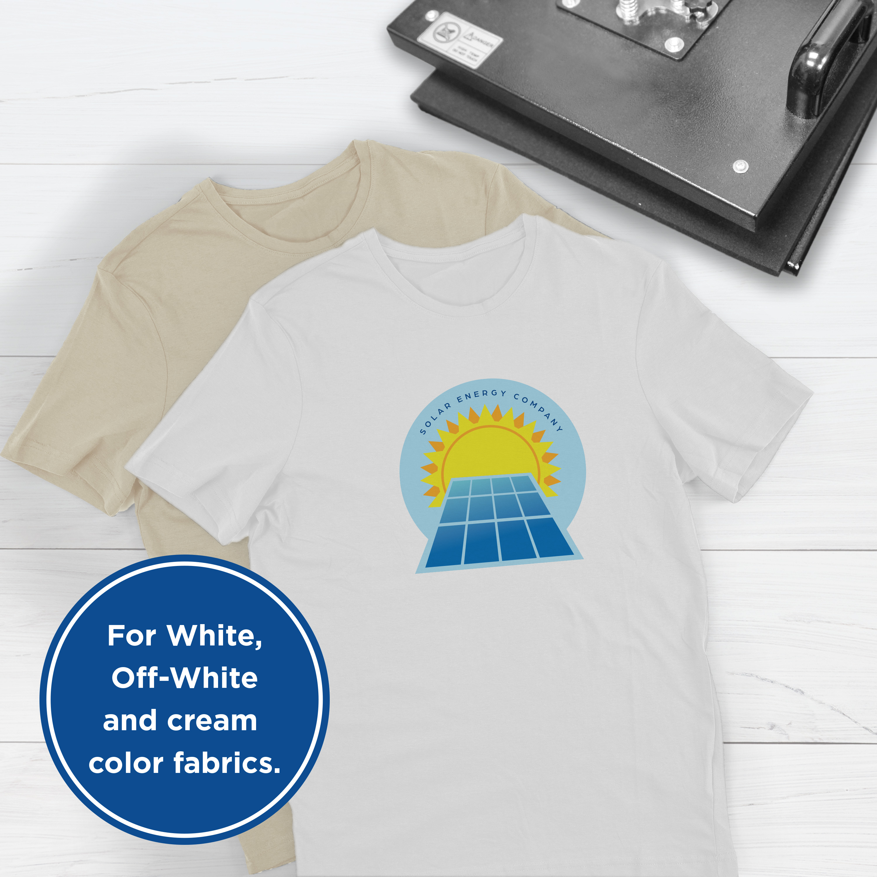 PrintWorks Bulk T-Shirt Transfer for Use on White Fabrics Only, for Inkjet Printers, 1900 Sheets, 8.5” x 11”