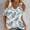 White, variant on Babysbule Women's Shirts Women Summer Offensive Floral Printed T-Shirt Cold Shoulder Pullover V-Neck Short Sleeve Blouse