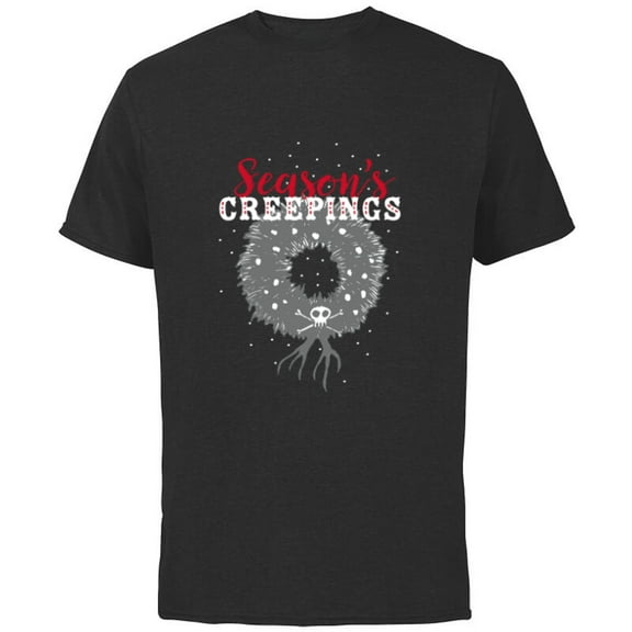 Disney Nightmare Before Christmas Season’s Creepings - Short Sleeve Cotton T-Shirt for Adults - Customized-Black