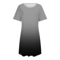 thumbnail image 5 of Sngxgn Nightgowns for Women Soft Cotton Sleep Shirts Short Sleeve Sleepwear(Grey,M), 5 of 6