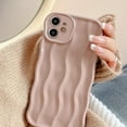 thumbnail image 3 of for iPhone 11 Case 6.1 Inch Cute Water Ripple Pattern Phone Case Curly Wave Phone Case Wavy Edge Soft Silicone Case for Girls Boys Shockproof Bumper Protective Case, Pink, 3 of 10