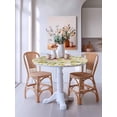 thumbnail image 5 of Round Fitted Tablecloth Elastic Edged Table Cover,Summer Farmhouse Lemon on Vintage Stamp Waterproof Wipeable Table Cloths for Kitchen Dining Party Fit up 36"-44" Tables,Rustic Fruit Theme, 5 of 6