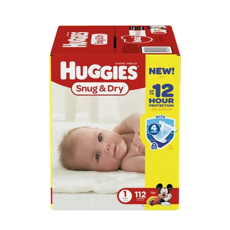 Huggies Snug & Dry Diapers Big Pack - Size 1 (112ct)