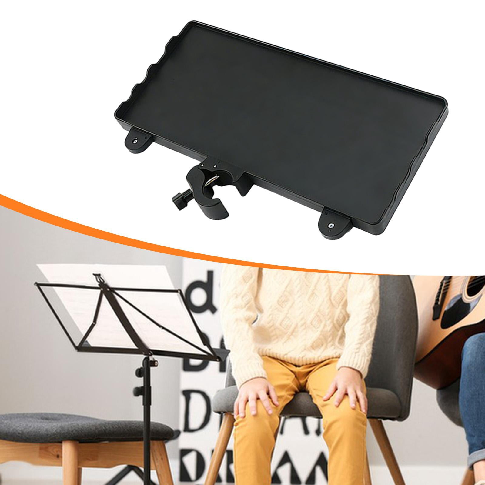 LeeQinersw Microphone Stand Tray 35cmx16.5cm Mic Stand Attachment Multipurpose Clamp on