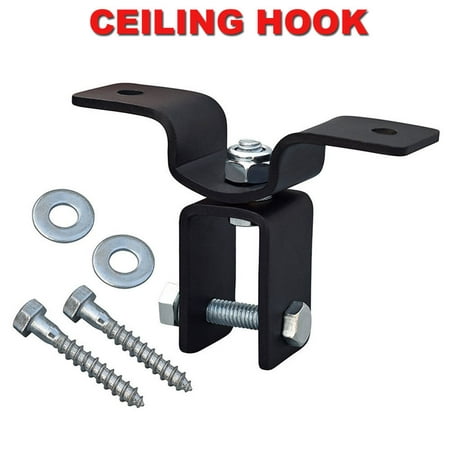 Fitness Maniac Heavy Duty Steel Hanging Punch Bag Swivel Ceiling Hook Screws Boxing Fitting (Best Way To Hang A Heavy Bag From Ceiling)