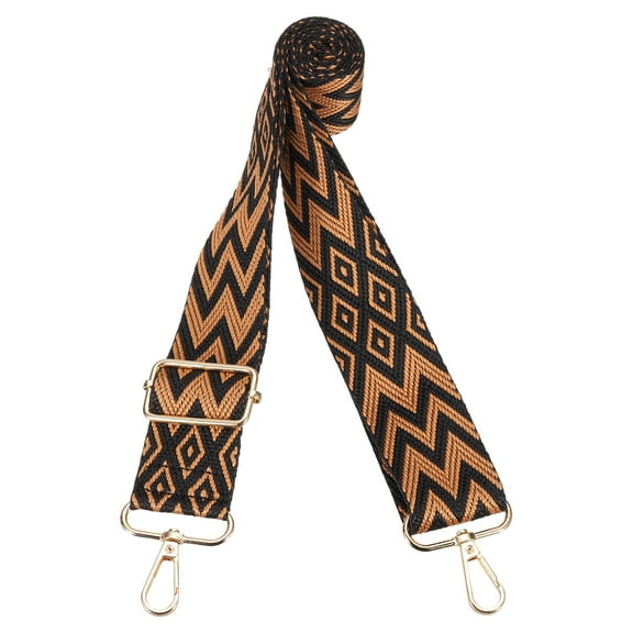 Uxcell 1.5inch Wide Adjustable Replacement Crossbody Purse Strap, Universal Handbag Shoulder Strap, Black