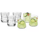thumbnail image 3 of Rombus Juego De 6 Vasos De Vidrio Modernos Minimalistas, 3 of 3