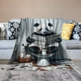 thumbnail image 2 of Orinice Humorous Animal Warm Lightweight Blanket Soft Fleece Blankets Throw Blanket Living Rooms Sofa Decor Cow Gifts All Seasons Super Soft Blanket for All Seasons 60x80in, 2 of 6