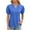 Blue, variant on Scyoekwg Womens Tunic Tops Short Sleeve Ladies Blouses Dressy Casual Short Sleeve Tops Womens Summer Fashion Comfy Clothes Trendy Womens Going Out Outfits Loose