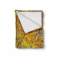 thumbnail image 2 of Nature Soft Flannel Fleece Throw Blanket, Autumn Fall Season Trees Forest Leaves Branches Sunbeams Art Photo, Cozy Plush for Indoor and Outdoor Use, 70" x 90", Earth Yellow Sand Brown, by Ambesonne, 2 of 6