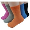 thumbnail image 3 of Lian LifeStyle Women's 1 Pair Extra Thick Wool Socks Plain Color Size 7-9(Dark Gray), 3 of 4