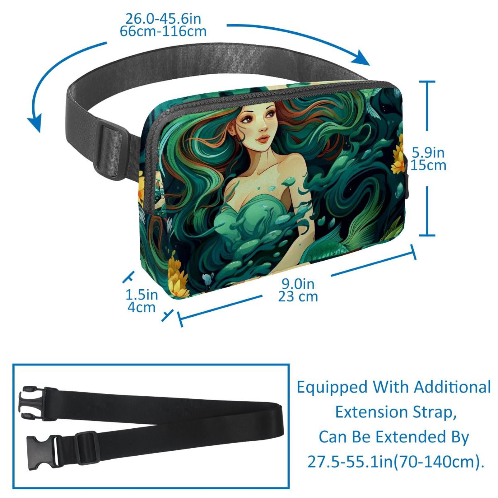 Mermaids Waist Pack Running Belt Fanny Packs Lightweight Adjustable with Extension Strap Unisex