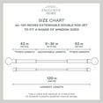 thumbnail image 3 of Exclusive Home Contemporary, Modern Matte Square Adjustable Double Curtain Rods Set, 66 in - 120 in, 3 of 8