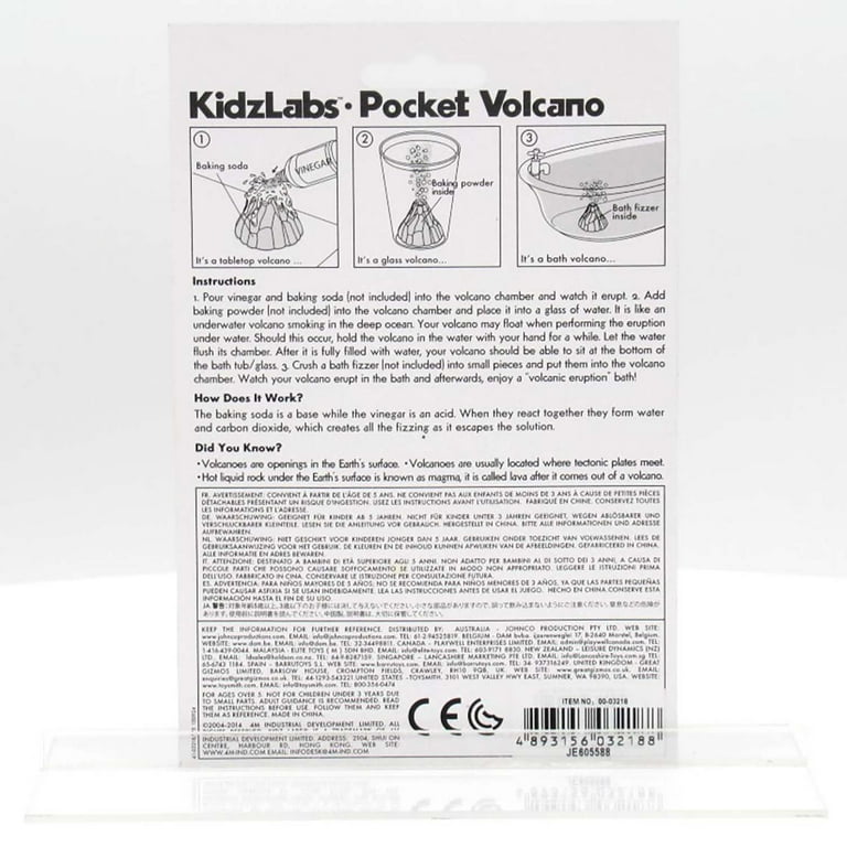 4M: KidzLabs: Pocket Volcano - Create Mini Tabletop Volcanic