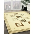 thumbnail image 2 of Ahgly Company Indoor Rectangle Abstract Metallic Gold Solid Area Rugs, 2' x 4', 2 of 6