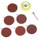 thumbnail image 1 of 60 discos de lija rojos redondos de 2 pulgadas, grano 100, 240, 600, 800, 1000 y 2000, 1 of 14
