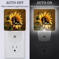 thumbnail image 2 of PhooArto Sunflower Butterfly Painting Plug in LED Night Light Auto Sensor Dusk to Dawn Decorative Night for Bedroom, Bathroom, Kitchen, Hallway, Stairs, Baby's Room, Energy Saving, 2 of 7
