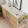 thumbnail image 4 of Sunflowers Table Runner - 48 Inch Long, Kitchen Dining Table Runner Dresser Scarves, Spring Gnomes Hydrangea Daisy Botanical Beige Farmhouse Decor for Coffee Tables Wedding Party Banquet, 4 of 8