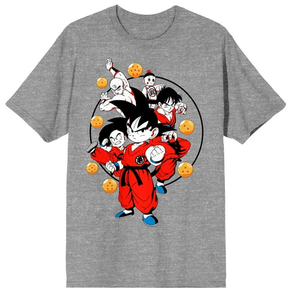 Composed Dragon Ball Z Classic Women's Gray Heather T-Shirt-XL