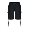 thumbnail image 4 of XuJwPNcy Men's Sweat Shorts with Pockets Drawstring Knee Length Summer Workout Casual Lounge Shorts, 4 of 6