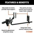 thumbnail image 2 of CURT TruTrack 2P Weight Distribution Hitch with 2x Sway Control, 8, 000-10, 000 lbs Tow Capacity, 2 of 9
