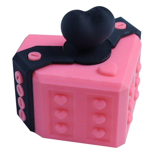 Holiday Gift Box 3D Printed Annoying Puzzle Box with Hidden Key and 20 Screws for Entertainment