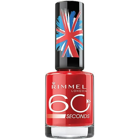 Rimmel 60 Seconds Nail Polish, Red, Steady, Go