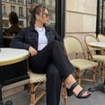 thumbnail image 4 of Cushionaire Irine Chunky Heels for Women, Braided Block Heel Sandals with Square Toe and Memory Foam, 4 of 15