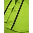 thumbnail image 3 of Hat and Beyond Active Womens Baseball Short Sleeve Full Button Down Jersey, 3 of 5